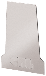 C.R. Laurence CRL Polished Stainless End Cap for B5T Series Tapered Base Shoe | B5TECPS