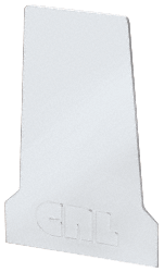 C.R. Laurence CRL Satin Anodized End Cap for B5T Series Tapered Base Shoe | B5TECSA