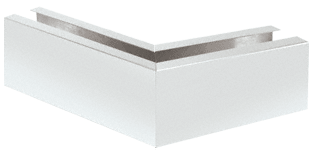 C.R. Laurence CRL Satin Anodized 12&quot; 135&amp;#186; Mitered Corner Cladding for Windscreen and Smoke Baffle Base Shoe | B5W135SA