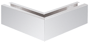 C.R. Laurence CRL Polished Stainless 12&quot; 90&amp;#186; Mitered Corner Cladding for Windscreen and Smoke Baffle Base Shoe | B5W90PS