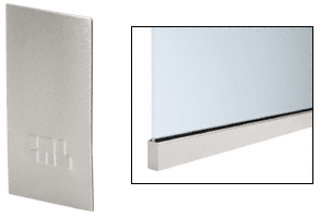 C.R. Laurence CRL Brushed Stainless End Cap for Windscreen and Smoke Baffle Base Shoe | B5WECBS