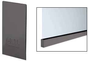 C.R. Laurence CRL Dark Bronze Anodized End Cap for Windscreen and Smoke Baffle Base Shoe | B5WECDU