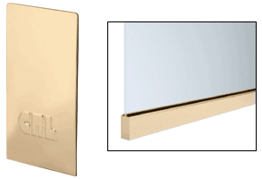C.R. Laurence CRL Polished Brass End Cap for Windscreen and Smoke Baffle Base Shoe | B5WECPB