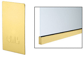 C.R. Laurence CRL Satin Brass End Cap for Windscreen and Smoke Baffle Base Shoe | B5WECSB