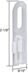 C.R. Laurence CRL Sliding Screen Door 2-1/8&quot; x 9/16&quot; Nylon Top Guide for Crossly Doors | B602