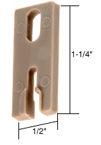 C.R. Laurence CRL 1-1/4&quot; X 1/2&quot; Nylon Guide | B603
