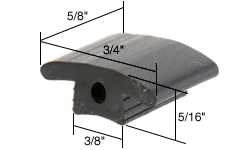 C.R. Laurence CRL Sliding Screen Door 3/4&quot; x 5/8&quot; Nylon Top Guide for Columbia Doors | B633