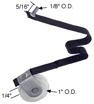 C.R. Laurence CRL 1&quot; Center Groove Nylon Wheel Sliding Screen Door Spring Tension Roller  - Package | B643