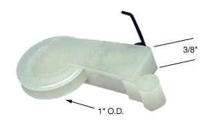 C.R. Laurence CRL Sliding Screen Door Bottom Roller 1&quot; Nylon Wheel - Package | B692