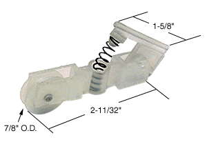 C.R. Laurence CRL Sliding Screen Door Bottom Roller 7/8&quot; Nylon Wheel for Ozark &amp; Chrysler Doors - Package | B694