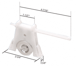 C.R. Laurence CRL 1-1/4&quot; Diameter Sliding Screen Door Roller Assembly- Nylon - Package | B715