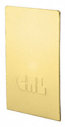 C.R. Laurence CRL Satin Brass End Cap for B7S Series Heavy-Duty Square Base Shoe | B7SECSB