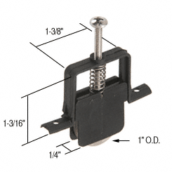 C.R. Laurence CRL 1&quot; Stainless Steel Screen Door Roller  | B812