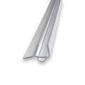 Gordon Glass&#174; Universal Clear Bottom Sweep with Bulb and Drip Rail for Hinged Shower Doors, 5/16" and 3/8" Thick Glass - 31" Long