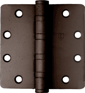 C.R. Laurence CRL Bronze Heavy Weight 1/4&quot; Radius Ball Bearing Template Butt Hinge | BB50BRZ