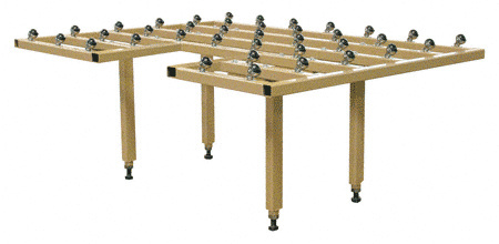 C.R. Laurence CRL 84&quot; x 156&quot; Ball Caster Inspection Table | BC1NPT84X156