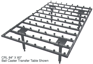 C.R. Laurence CRL 84&quot; x 84&quot; Ball Caster Transfer Table | BCT84X84