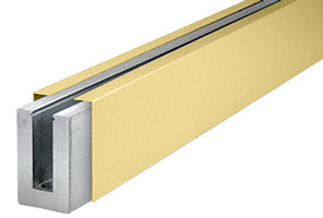 C.R. Laurence CRL Satin Brass Cladding for B5L Series Low Profile Base Shoe | BLCSB10