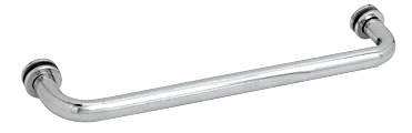 CRL 12&quot; Polished Chrome (BM Series) Tubular Single-Sided Towel Bar with Metal Washers | BM12CH
