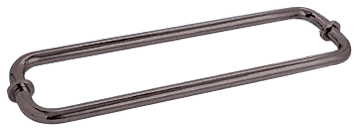 CRL Oil Rubbed Bronze 12&quot; BM Series Back-to-Back Tubular Towel Bars With Metal Washers | BM12X120RB