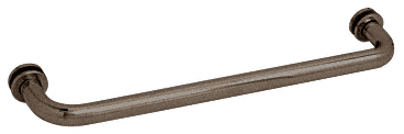 CRL 18&quot; Oil Rubbed Bronze (BM Series) Tubular Single-Sided Towel Bar with Metal Washers | BM180RB