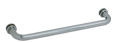 CRL 18&quot; Brushed Nickel (BM Series) Tubular Single-Sided Towel Bar with Metal Washers | BM18BN