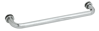 CRL 18&quot; Polished Chrome (BM Series) Tubular Single-Sided Towel Bar with Metal Washers | BM18CH