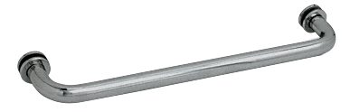 CRL 18&quot; Polished Nickel (BM Series) Tubular Single-Sided Towel Bar with Metal Washers | BM18PN