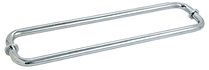 CRL Polished Chrome 18&quot; BM Series Back-to-Back Tubular Towel Bars with Metal Washers
 | BM18X18CH