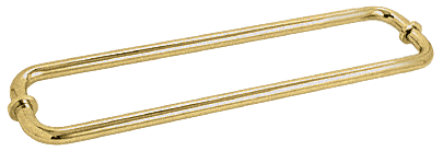 CRL Satin Brass 18&quot; BM Series Back-to-Back Tubular Towel Bars with Metal Washers
 | BM18X18SB
