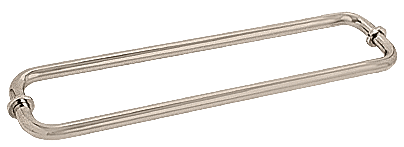 CRL Satin Nickel 18&quot; BM Series Back-to-Back Tubular Towel Bars with Metal Washers
 | BM18X18SN