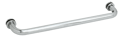 CRL 22&quot; Polished Chrome (BM Series) Tubular Single-Sided Towel Bar with Metal Washers | BM22CH