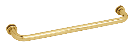 CRL 24&quot; Polished Brass (BM Series) Tubular Single-Sided Towel Bar with Metal Washers | BM24BR