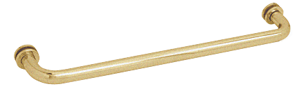CRL 24&quot; Satin Brass (BM Series) Tubular Single-Sided Towel Bar with Metal Washers | BM24SB