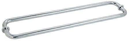 CRL Polished Chrome 24&quot; BM Series Back-to-Back Tubular Towel Bars With Metal Washers
 | BM24X24CH