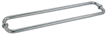 CRL Polished Nickel 24&quot; BM Series Back-to-Back Tubular Towel Bars With Metal Washers
 | BM24X24PN