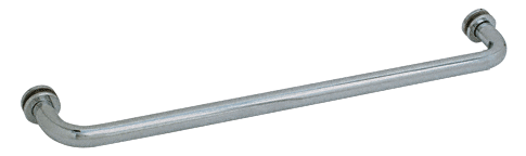 CRL 28&quot; Brushed Nickel (BM Series) Tubular Single-Sided Towel Bar with Metal Washers | BM28BN