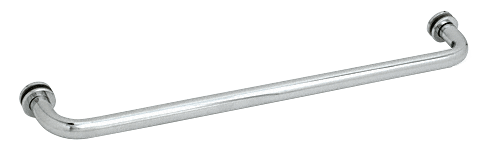 CRL 28&quot; Polished Chrome (BM Series) Tubular Single-Sided Towel Bar with Metal Washers | BM28CH