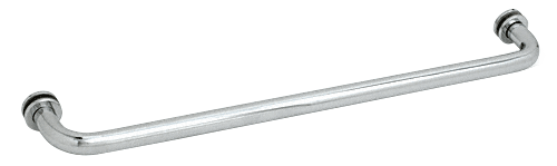 CRL 30&quot; Polished Chrome (BM Series) Tubular Single-Sided Towel Bar with Metal Washers | BM30CH