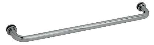 CRL 30&quot; Polished Nickel (BM Series) Tubular Single-Sided Towel Bar with Metal Washers | BM30PN
