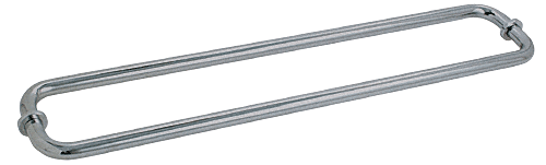 CRL Brushed Nickel 30&quot; BM Series Back-to-Back Tubular Towel Bars With Metal Washers
 | BM30X30BN