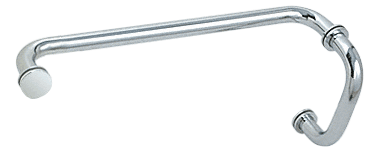 CRL Polished Chrome 6&quot; Pull Handle and 12&quot; Towel Bar BM Series Combination With Metal Washers
 | BM6X12CH