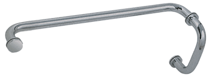 CRL Brushed Nickel 6&quot; Pull Handle and 18&quot; Towel Bar BM Series Combination With Metal Washers
 | BM6X18BN