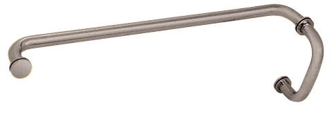 CRL Brushed Nickel 6&quot; Pull Handle and 22&quot; Towel Bar BM Series Combination With Metal Washers
 | BM6X22BN