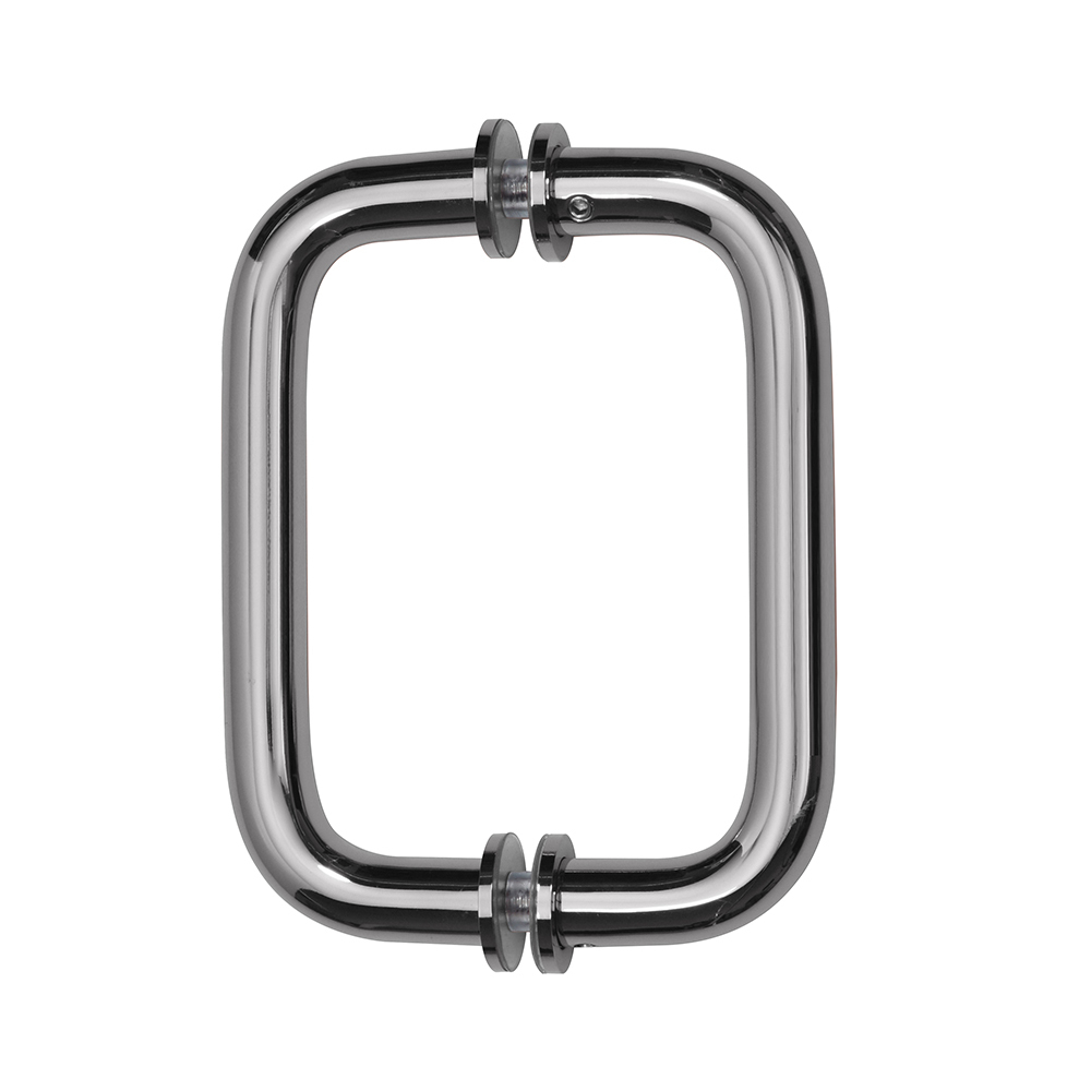 CRL 6&quot; Polished Chrome (BM Series) Tubular Back-To-Back Pull Handle with Metal Washers | BM6X6CH
