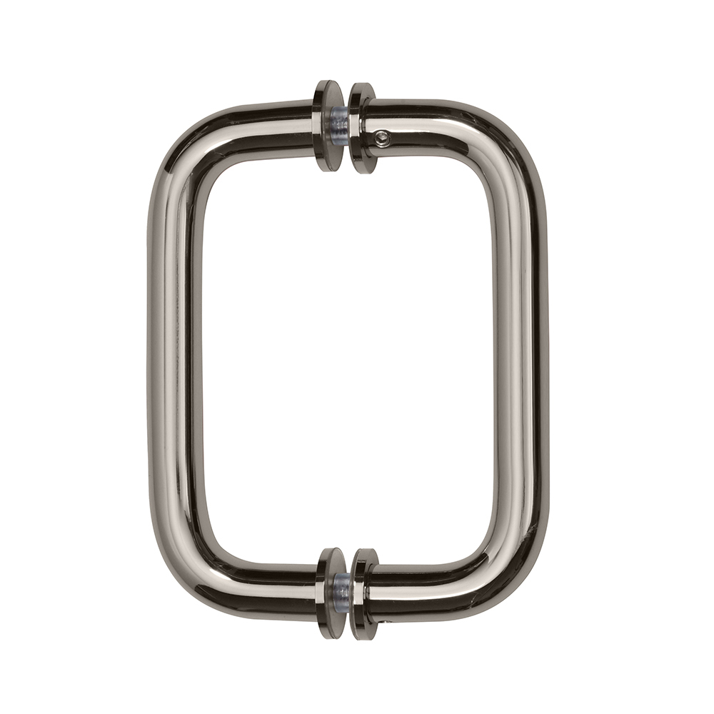 CRL 6&quot; Polished Nickel (BM Series) Tubular Back-To-Back Pull Handle with Metal Washers | BM6X6PN