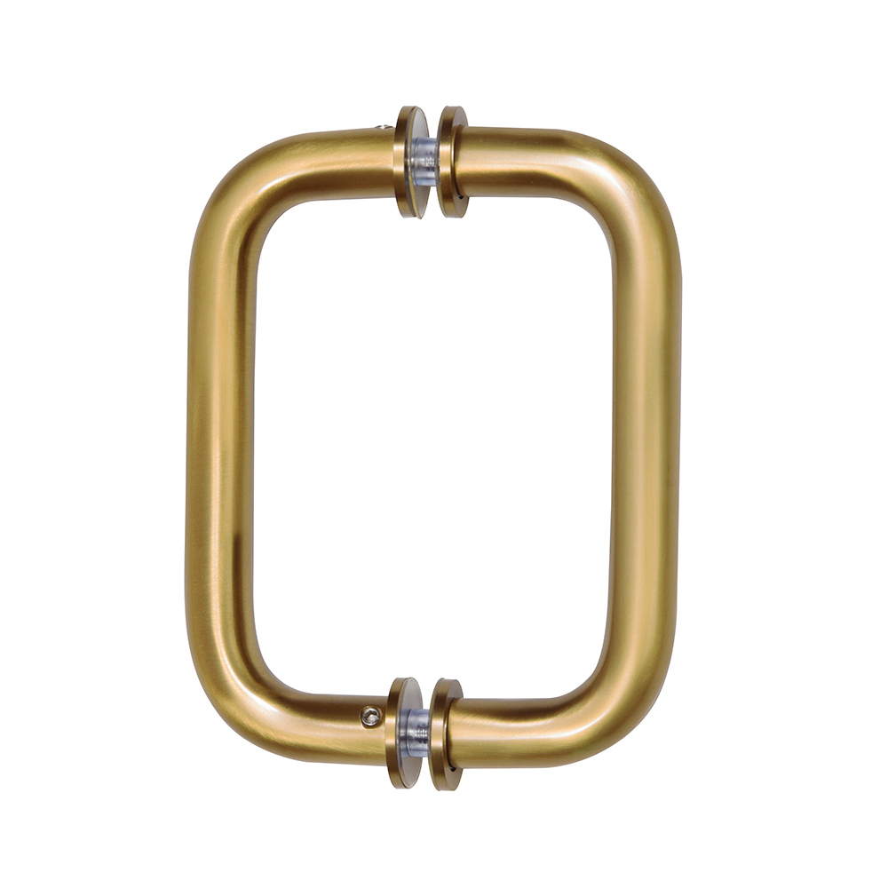 CRL 6&quot; Satin Brass (BM Series) Tubular Back-To-Back Pull Handle with Metal Washers | BM6X6SB