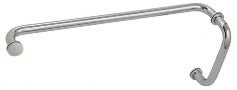 CRL Polished Chrome 8&quot; Pull Handle and 22&quot; Towel Bar BM Series Combination With Metal Washers | BM8X22CH