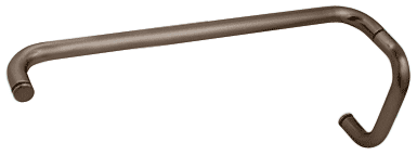 CRL Oil Rubbed Bronze 6&quot; Pull Handle and 18&quot; Towel Bar BM Series Combination Without Metal Washers | BMNW6X180RB