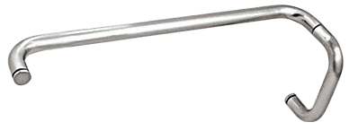 CRL Polished Chrome 6&quot; Pull Handle and 18&quot; Towel Bar BM Series Combination Without Metal Washers | BMNW6X18CH